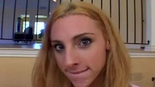 The blonde Frenchie looking for a big cock in her eager ass - porn video