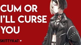 Goth Classmate Collects Cum with Blowjob - porn video