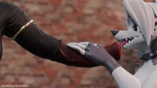 Loona from Helluva Boss fucked by huge flying dick - porn video