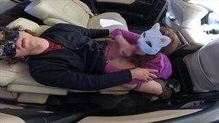 Two people who refuse to go out with each other and have affair car sex - porn video