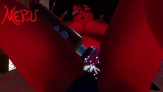 Witchy Succubus fucks herself with tentacle - porn video